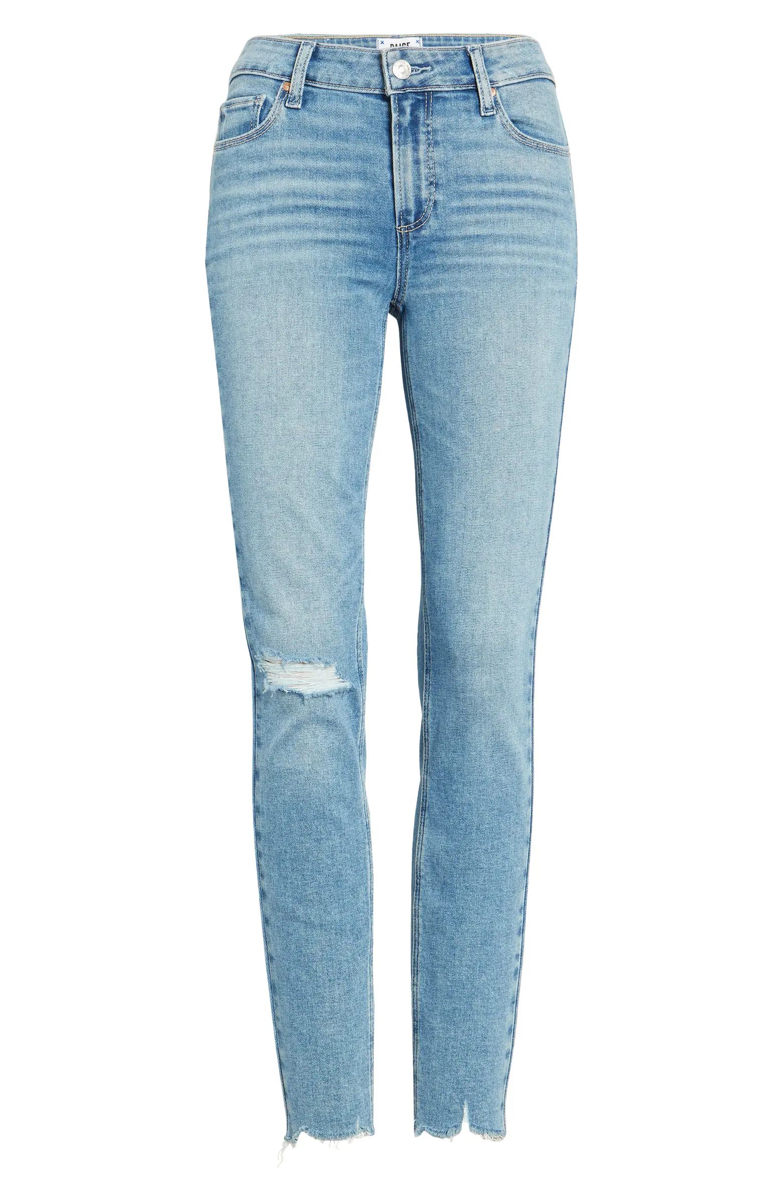 Verdugo Ripped Raw Hem Skinny Jeans | Nordstrom