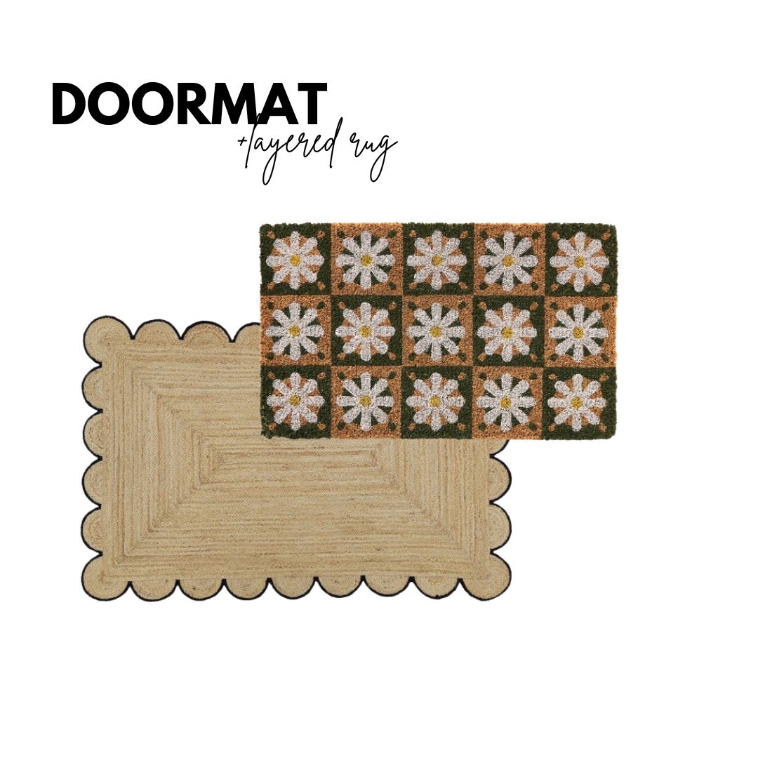 Anthro doormat with scallop rug!

#LTKHome