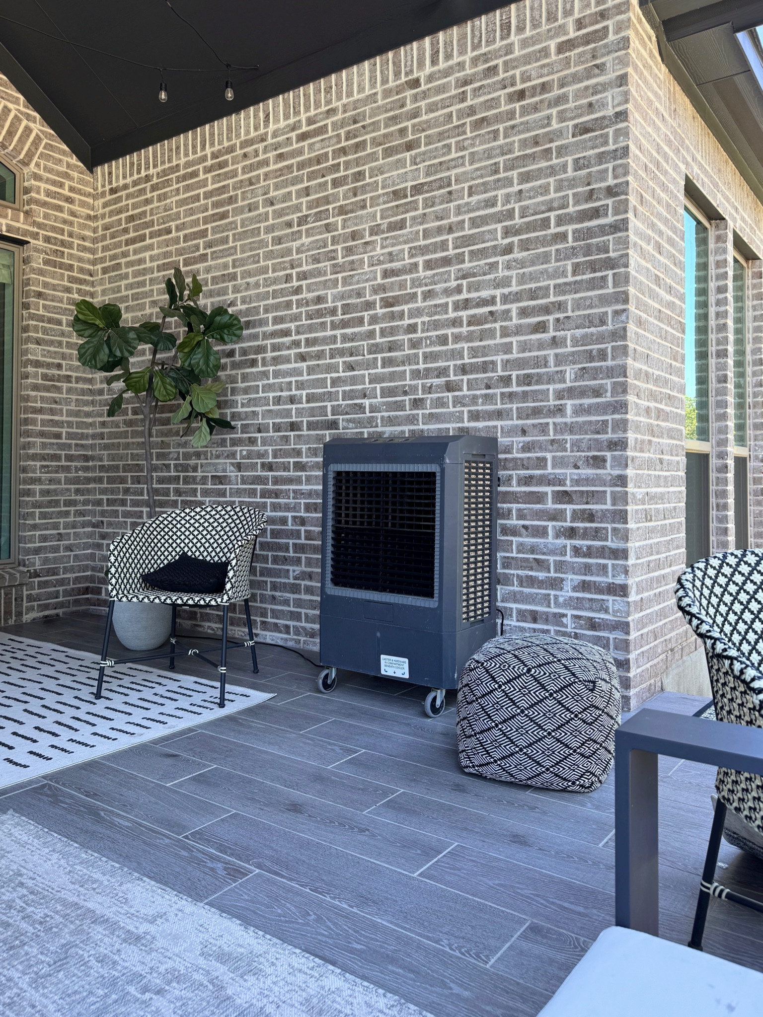 This outdoor cooler makes it tolerable to enjoy our patio area during the hot summer months! You can manually fill  it with water or connect it to a hose. It also has wheels so it’s easy to move around and you can use it indoor and outdoor! 

This is the 1600 size 

#LTKHome #LTKSeasonal