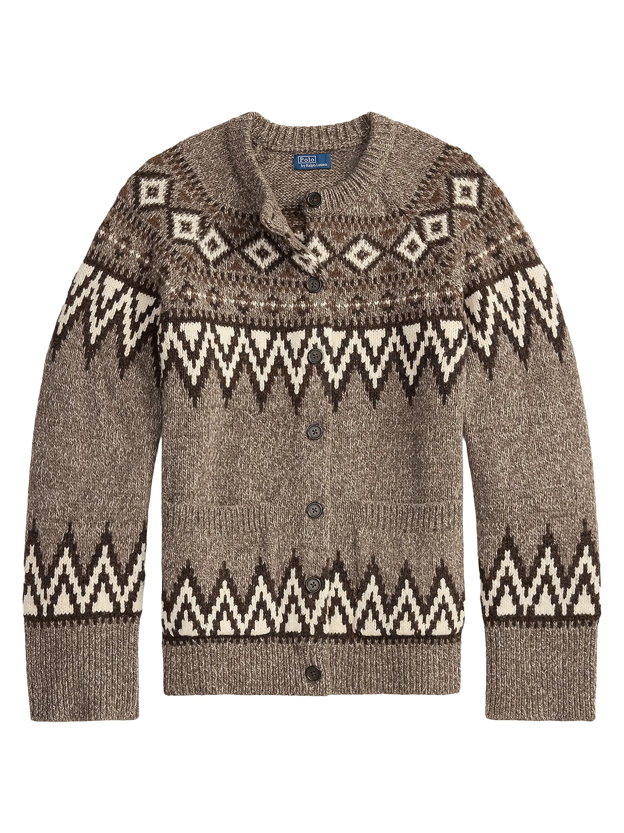 Fair Isle-Inspired Wool-Blend Cardigan | Saks Fifth Avenue