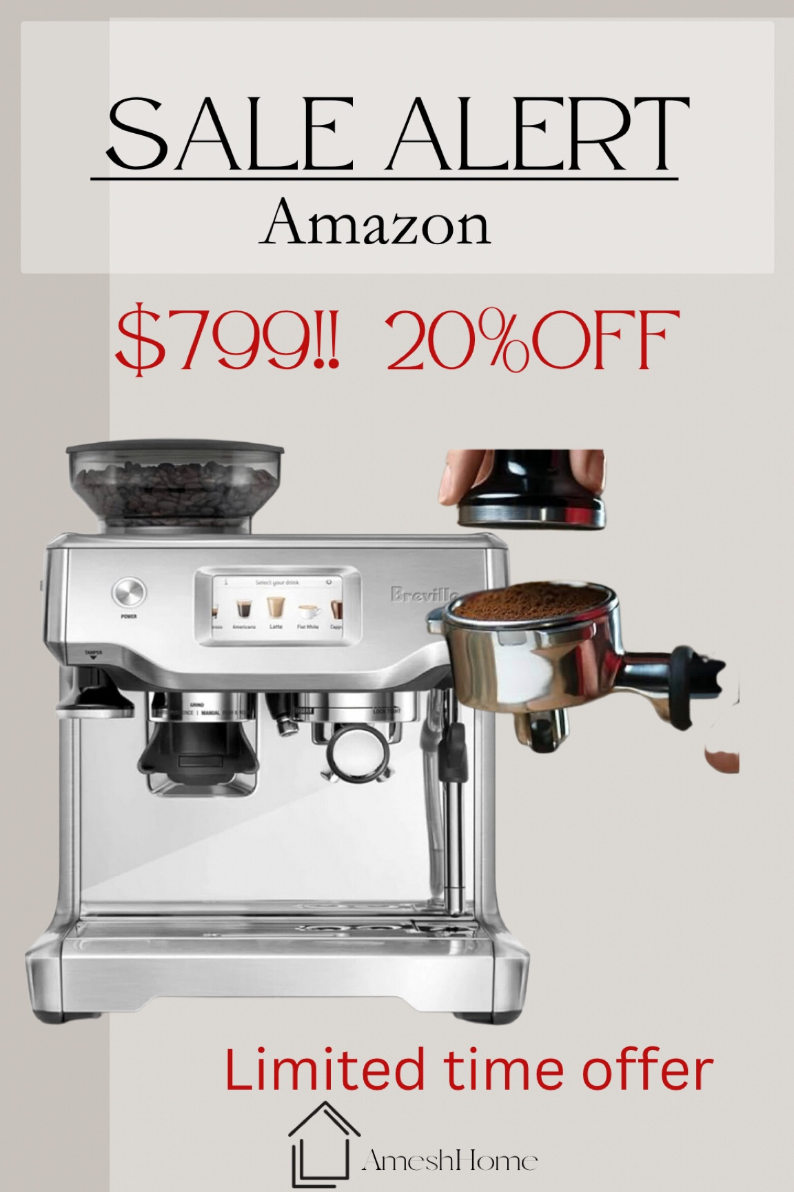 Amazon sale breville barista touch!!  Amazon prime deals

#LTKsalealert #LTKxPrime #LTKhome