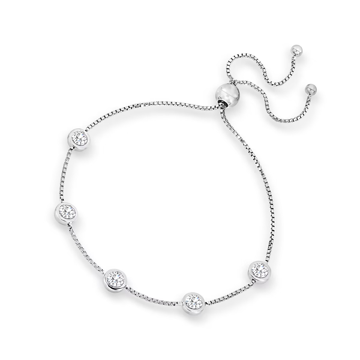 1.25 ct. t.w. Moissanite Bolo Bracelet in Sterling Silver | Ross-Simons