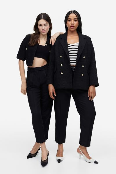 Tapered Linen-blend Pants | H&M (US + CA)