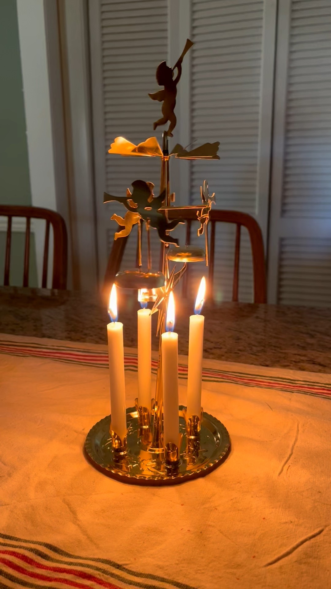 My new favorite Christmas decoration! The heat from the candles spins the angels and makes it chime! 

#LTKSeasonal #LTKFindsUnder50 #LTKHoliday