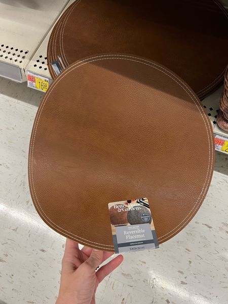 Reversible leather placemats at Walmart, so good! #tablescape #tablesetting #placesetting #walmarthome 

#LTKfindsunder50 #LTKGiftGuide #LTKhome