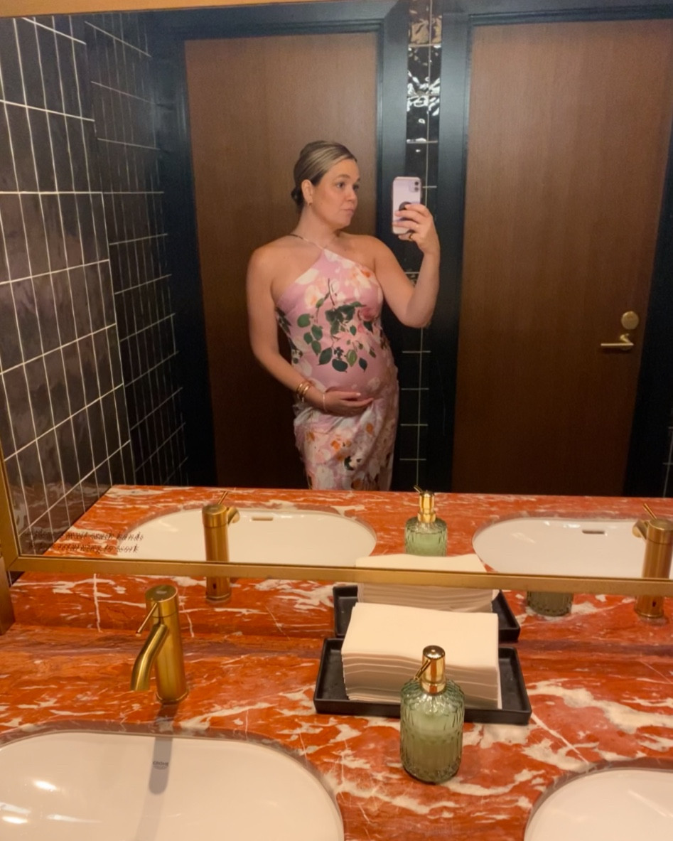 Floral maternity dress!  

#LTKFindsUnder100 #LTKBaby #LTKBump