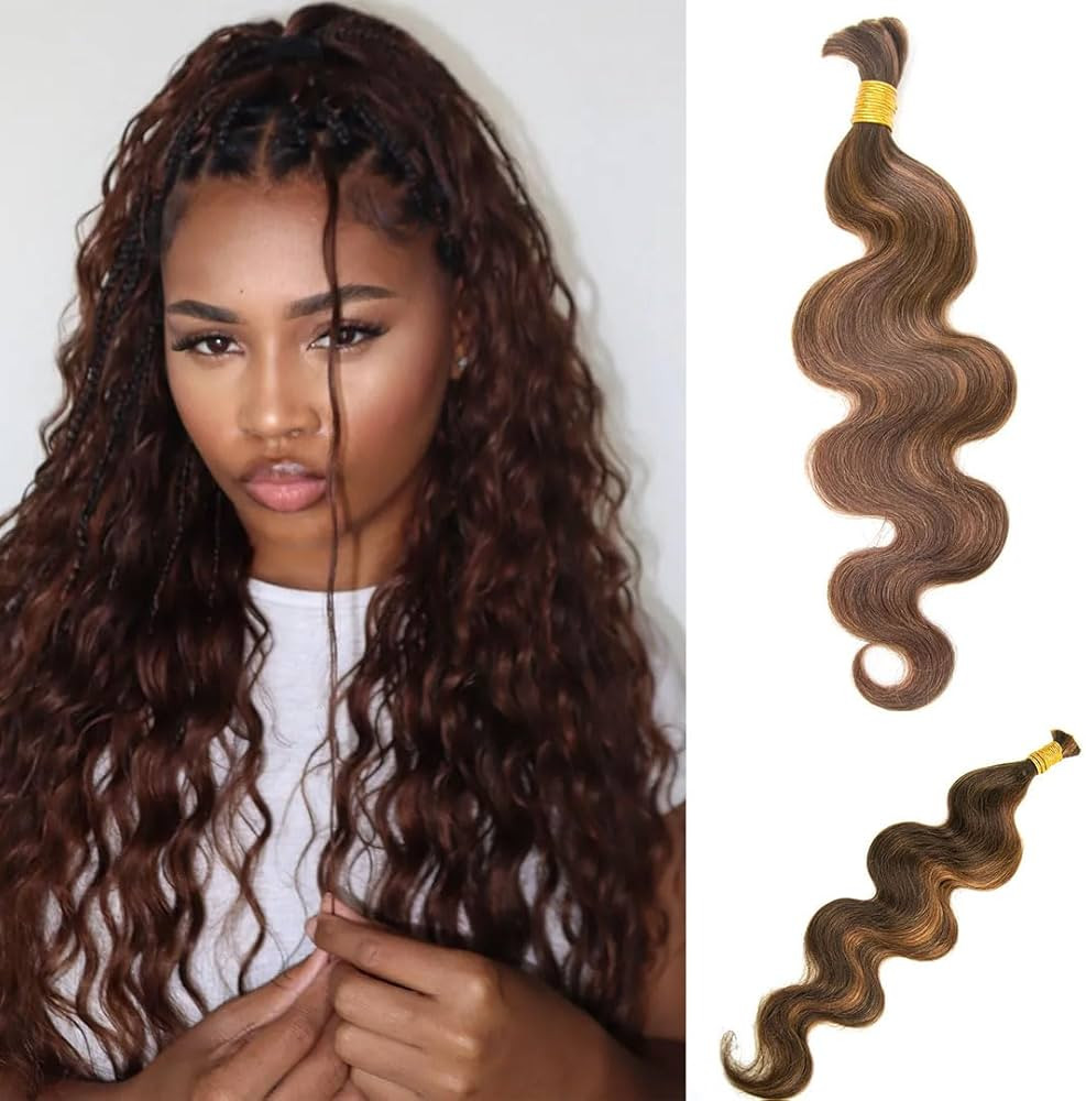 YWIGS Body Wave Bulk Human Hair for Braiding Human Braiding Hair for Boho Braids 50G No Weft Virg... | Amazon (US)