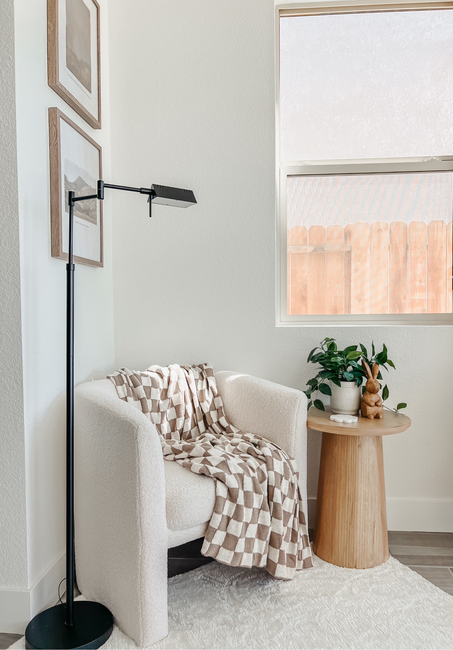 Cozy corner 🌿☁️ rug is from IKEA and throw blanket is from homegoods 

#LTKhome