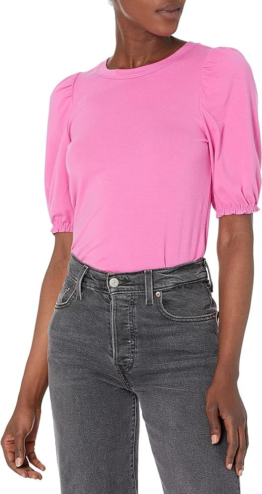 Amazon Essentials Women's Classic Fit Puff Short Sleeve Crewneck T-Shirt | Amazon (US)