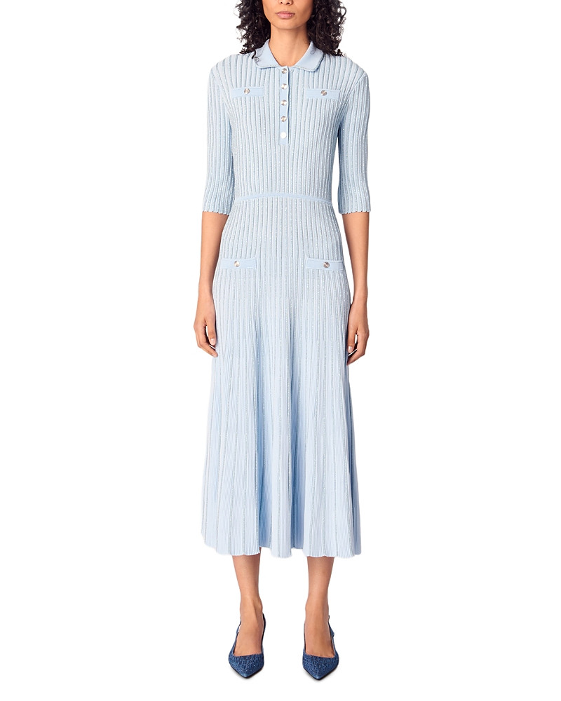 Maje Rib Knit Midi Dress | Bloomingdale's (US)