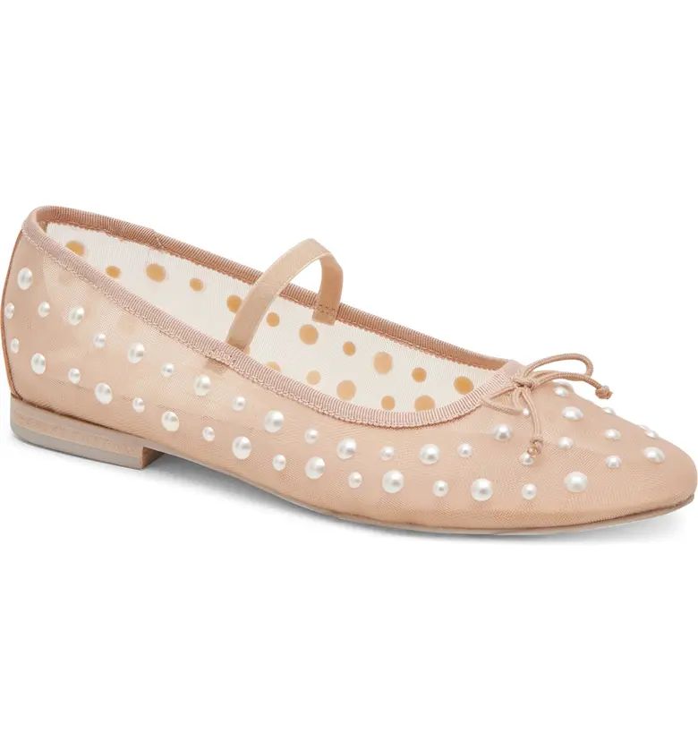 Dolce Vita Cadel Imitation Pearl Mary Jane Flat (Women) | Nordstrom | Nordstrom