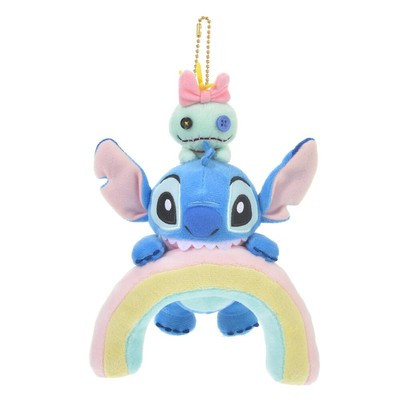 Disney Store Japan Stitch & Scramp Plush Doll Keychain Rainy Day 2021 | eBay US