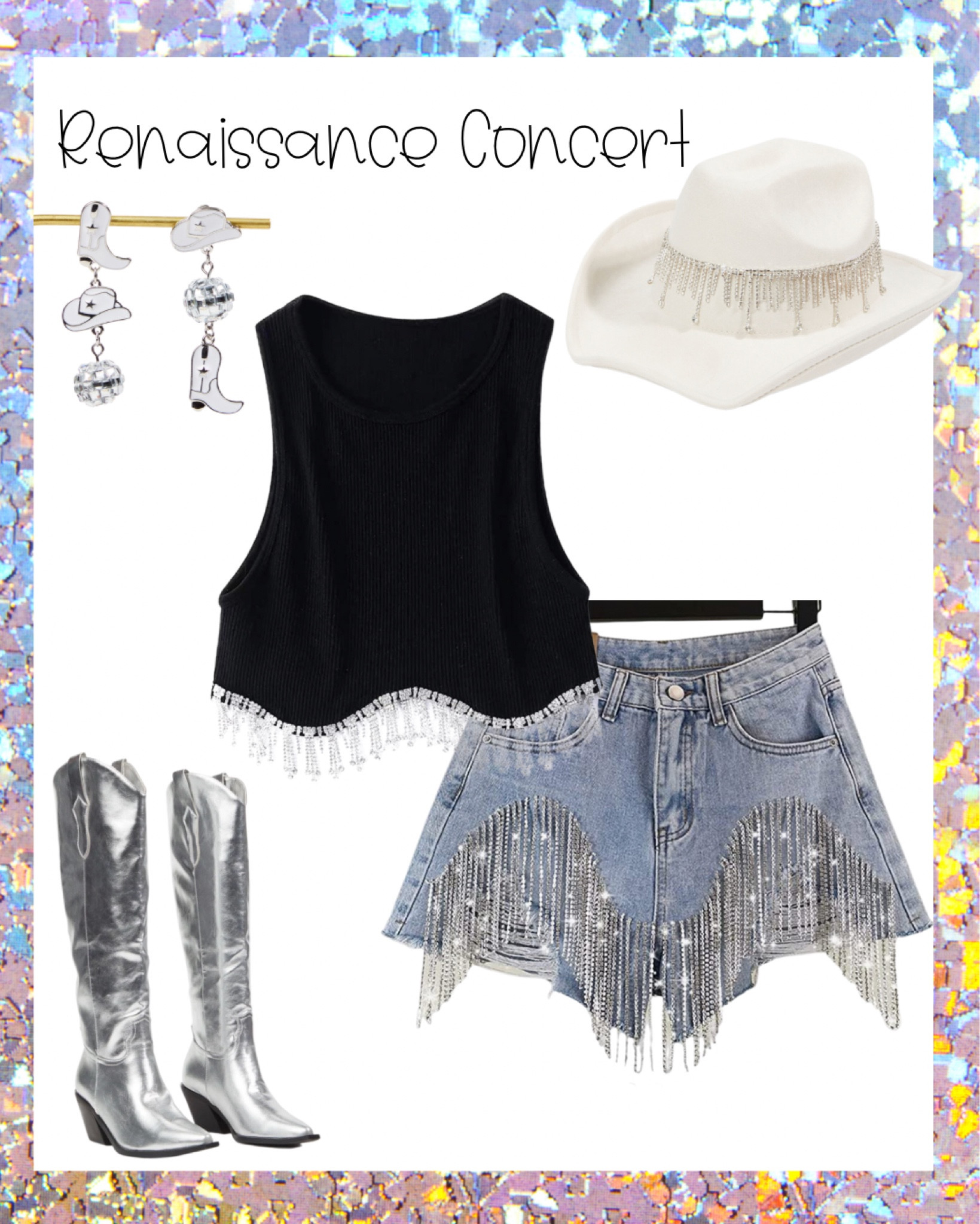 Renaissance concert outfit idea music festival Beyoncé concert outfit bling western outfit Coachella 

#LTKFestival #LTKFind #LTKSale