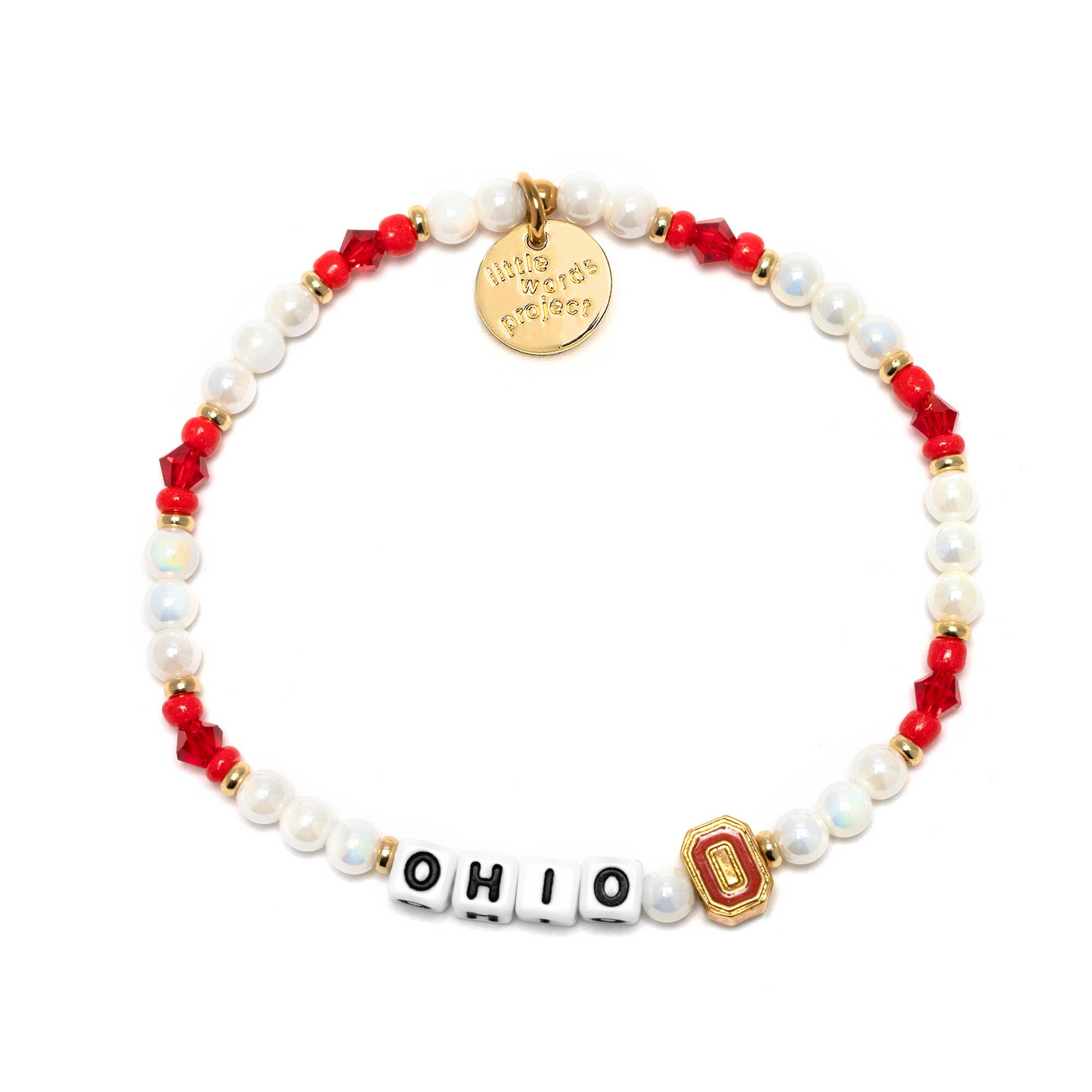 Ohio State Buckeyes Little Words Project Crystal Bracelet | Fanatics