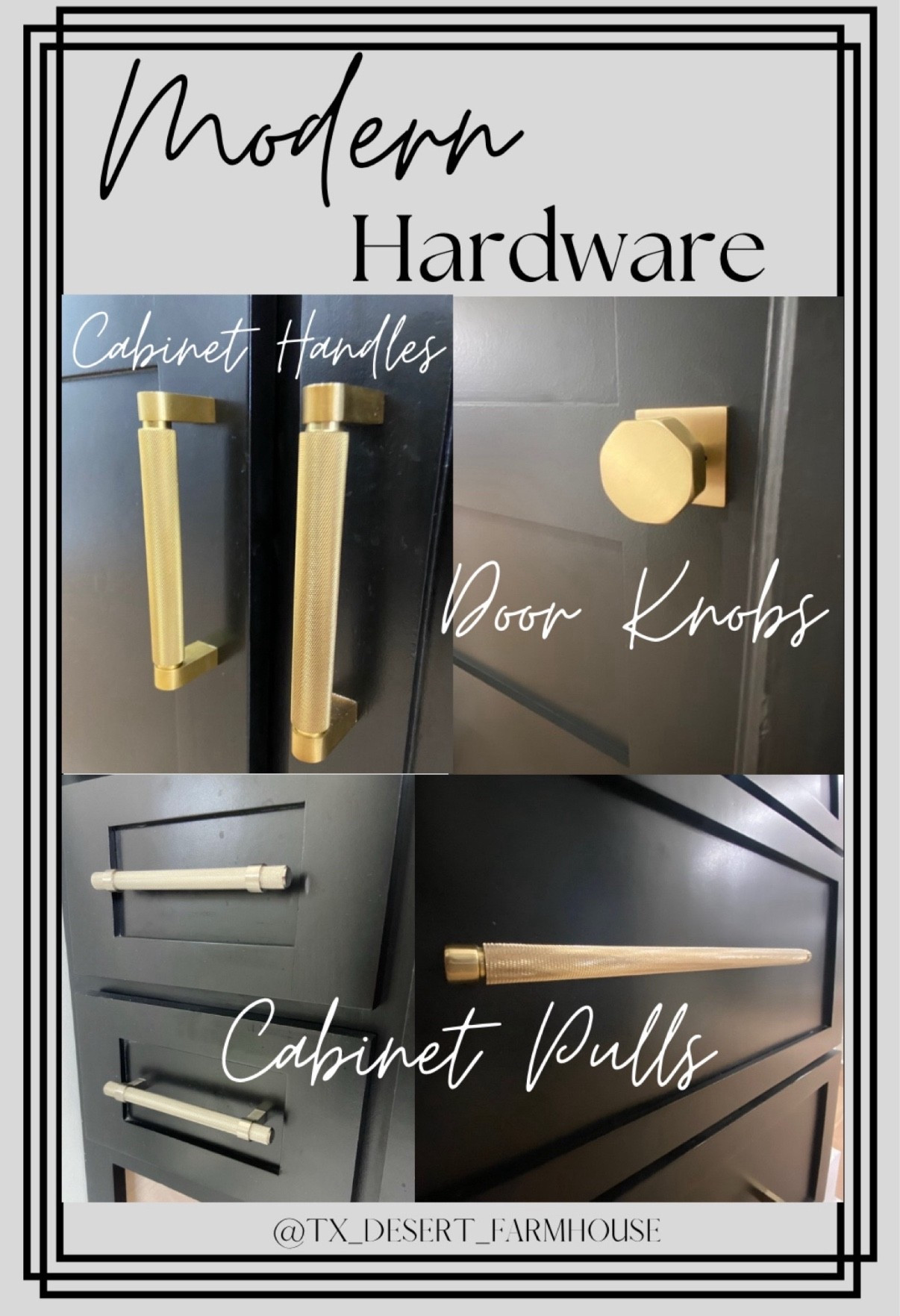 Modern Hardware in Brushed Gold 

Emtek Privacy Set, Modern Rectangle Rosette, Octagon Knob (Satin Brass)

Kapri Collection 5-1/16" Center to Center Knurled Cabinet Bar Pull

Pinnacle Collection GlideRite Hardware 3 3/4" Center to Center Bar Pull (Set of 10)

COTYKILEY 10 Pack 3.75 Inch(96mm) Brushed Brass Cabinet Handles Gold Knurled Kitchen Cabinet Pulls Cabinet Door Handles Kitchen Cabinet Hardware Cupboard Drawer Pulls Dresser Handles

#cabinetpulls #doorknobs #cabinethandles #cabinetknobs #hardware #cabinethardware #doorknob #doorpull #modernhardware #modernkitchen #goldhardware #brushedgoldhandle

#LTKFamily #LTKStyleTip

#LTKMens #LTKHome #LTKSaleAlert