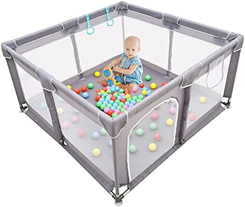 Baby Playpen , Baby Playard, Playpen for Babies with Gate ,LIAMST Indoor & Outdoor Playard for Ki... | Amazon (US)