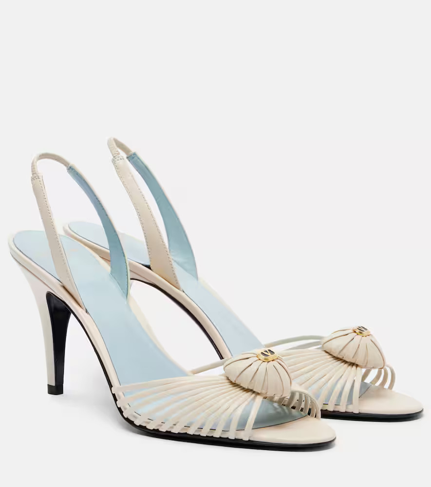 Valentino Garavani Royal 85 leather slingback sandals | Mytheresa (US/CA)