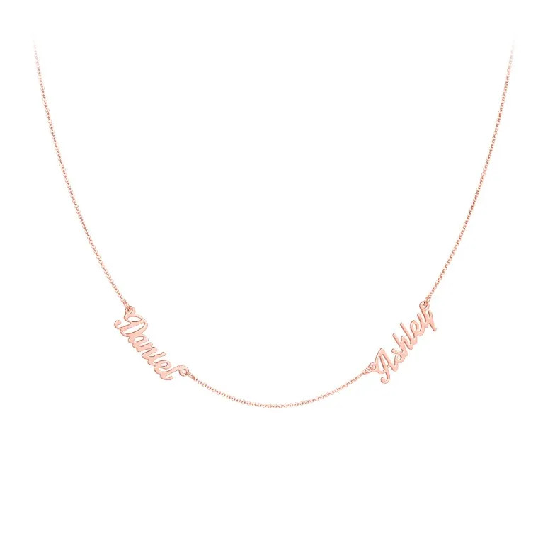 Dainty Personalized Two Name Necklace | Jewlr
