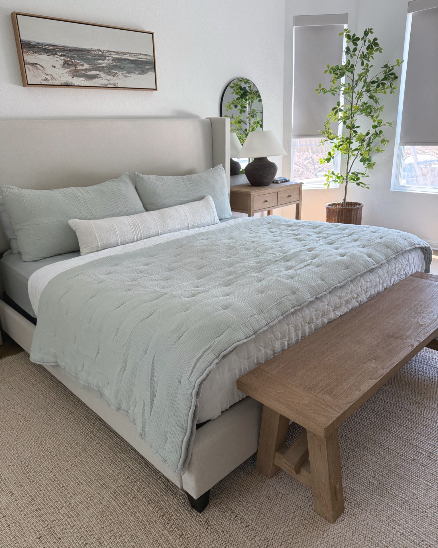 Summer Bedding Refresh with @Quince 🛌☀️

Just updated my bedding for spring with this super soft Airy Cotton Gauze Quilt Set and matching bamboo sheets in the color Mist 🩵

Quince Bedding, Bedroom Views, Neutral Bedding, Soft Layered Bedding, Cozy Bedroom

#beddinginspo #neutralhomeinspo #quincebedding