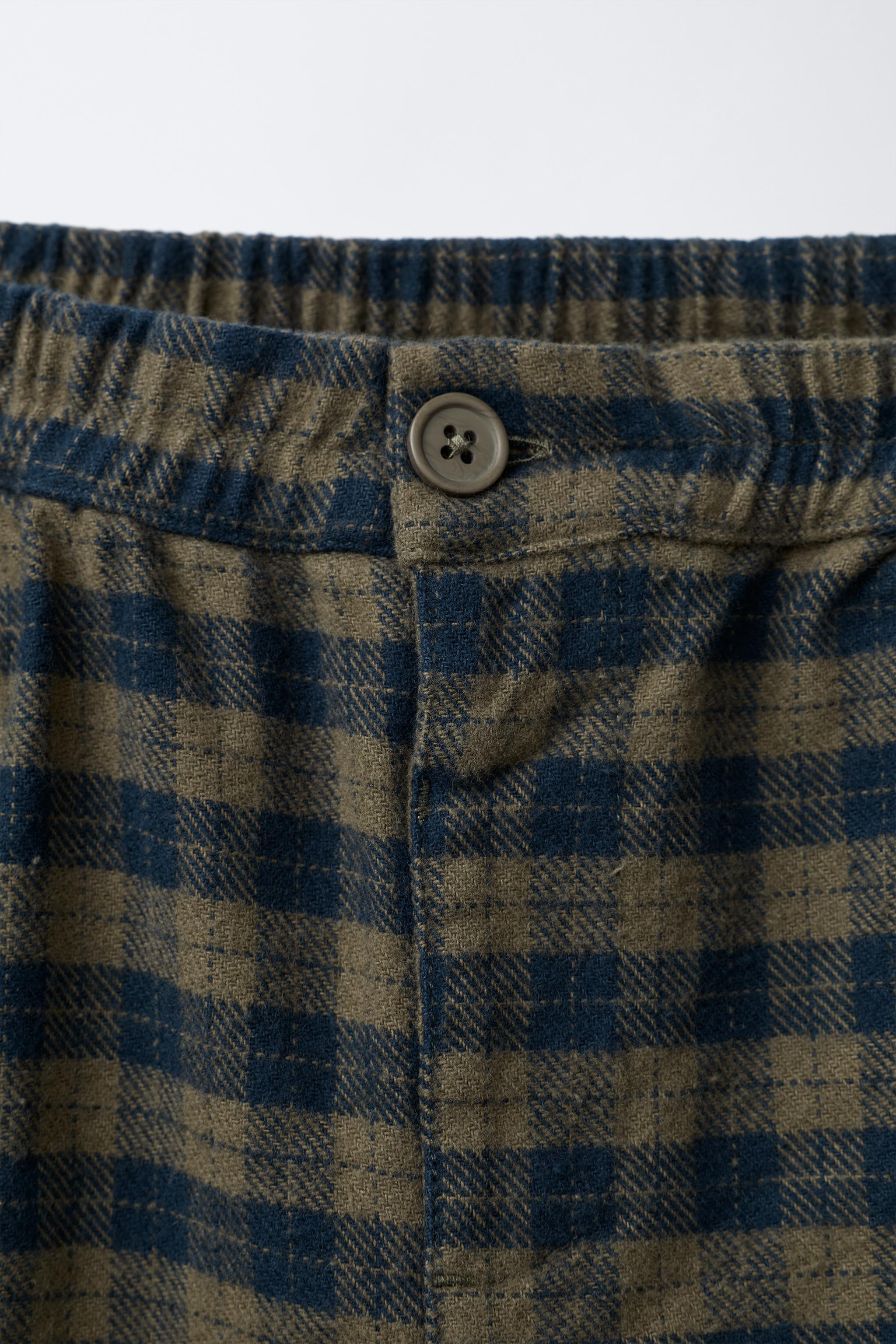 SOFT-TOUCH CHECKED BALLOON TROUSERS | Zara UK