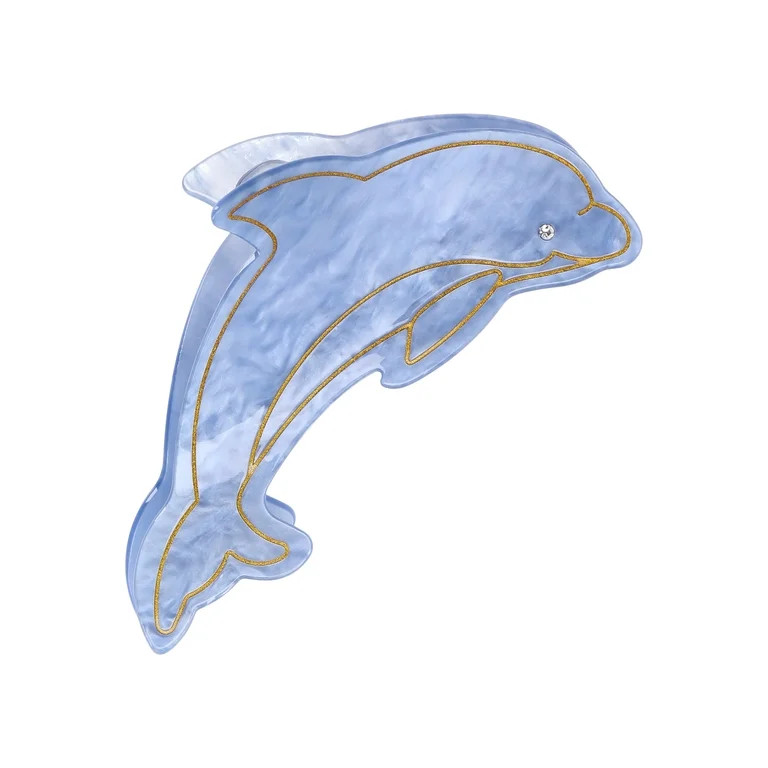 No Boundaries Dolphin Hair Claw Clip, Women's | Walmart (US)