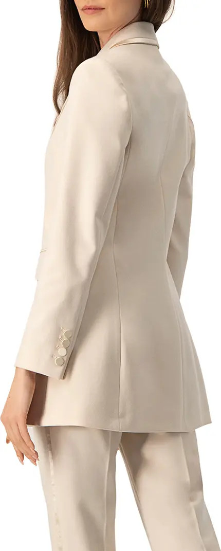 Tailored Blazer With Satin Lapel | Nordstrom