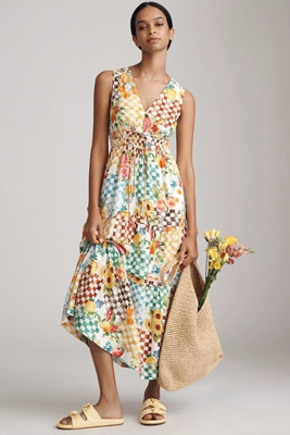 The Somerset Linen Sleeveless Maxi Dress | Anthropologie (US)