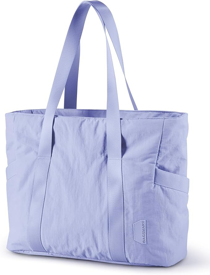 BAGSMART Tote Bag for Women, Tote Bag with Zipper Work Tote with Compartments Nurse Shoulder Hanb... | Amazon (US)