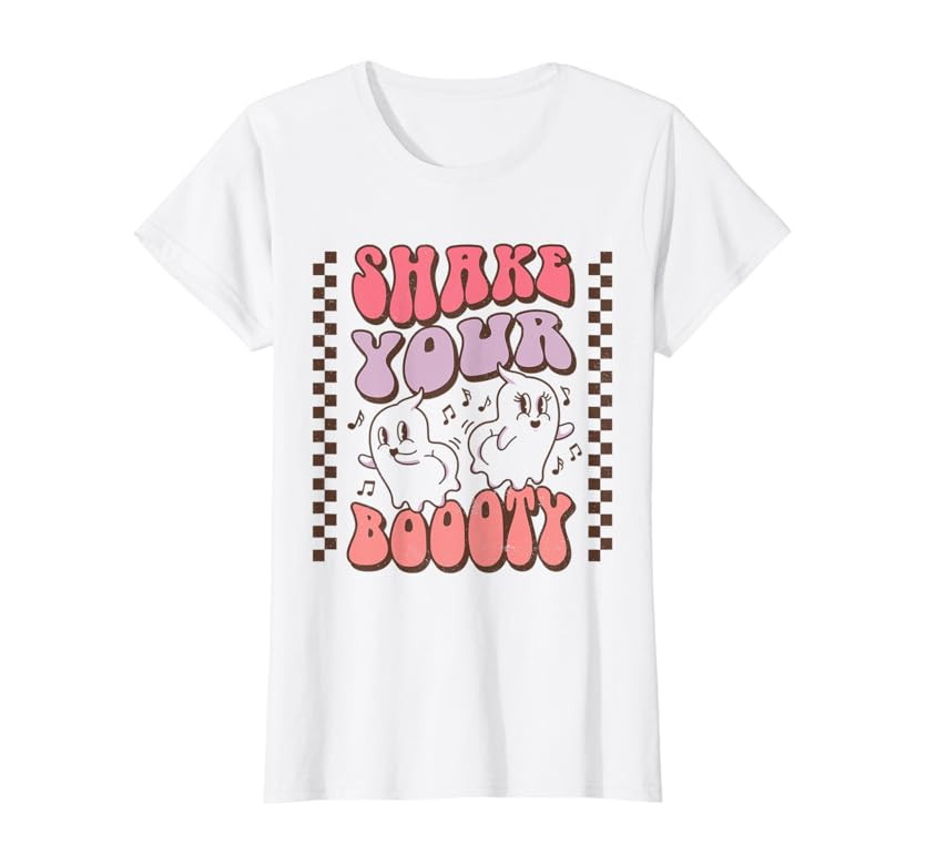 Amazon.com: Retro 70s Hippie Dancing Ghosts Halloween T-Shirt : Clothing, Shoes & Jewelry | Amazon (US)