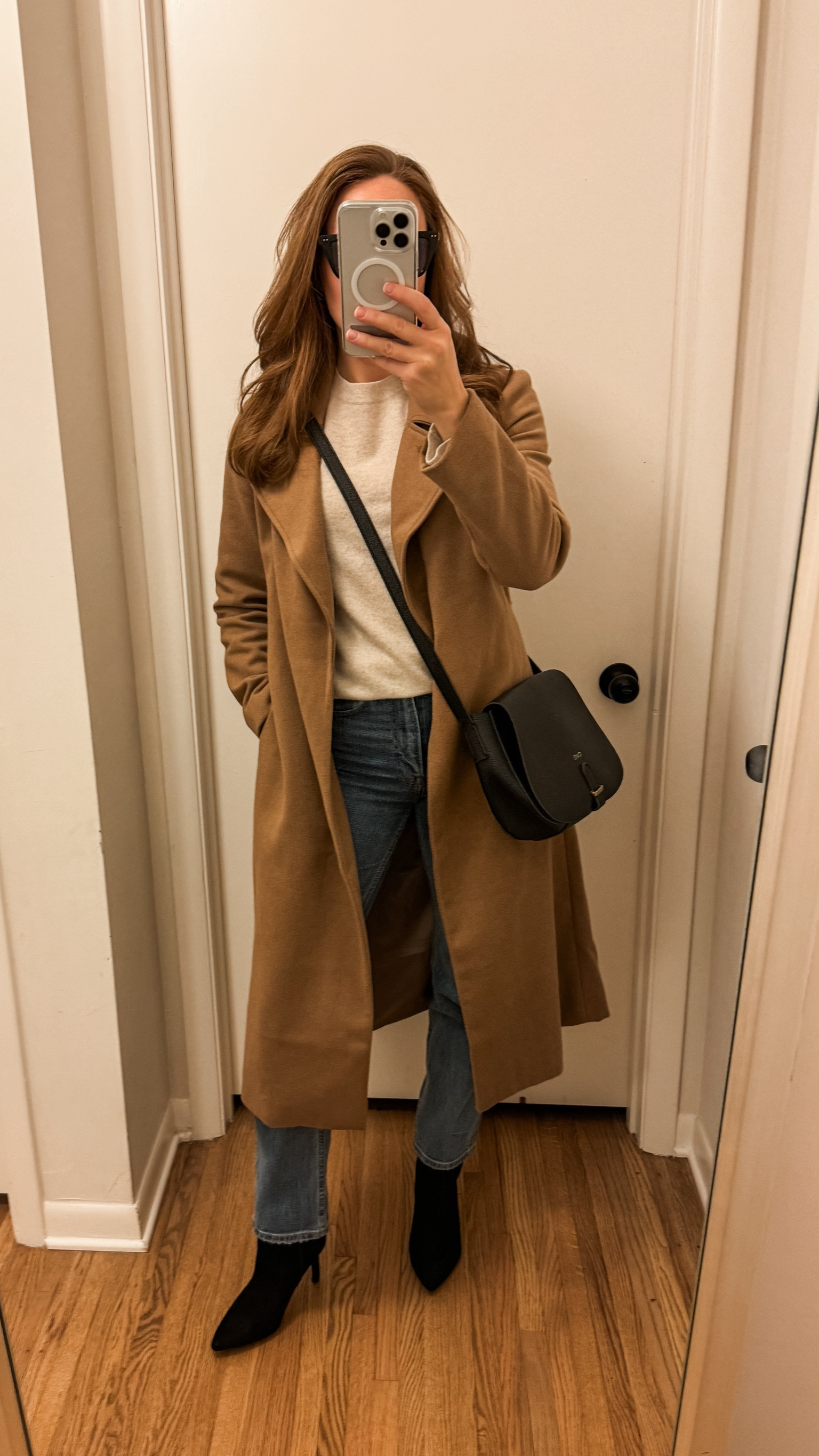 Winter capsule outfit idea // camel wrap coat 

#LTKSeasonal