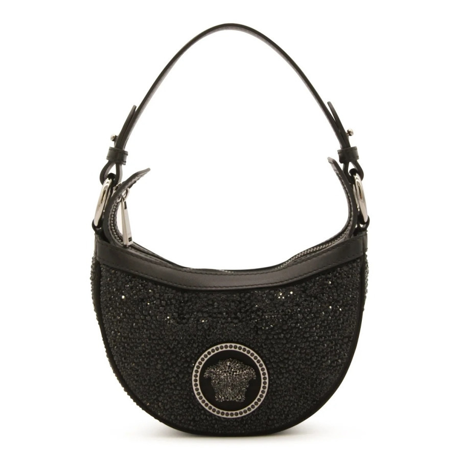 Versace Crystal Repeat Mini Hobo Bag | Jomashop.com & JomaDeals.com
