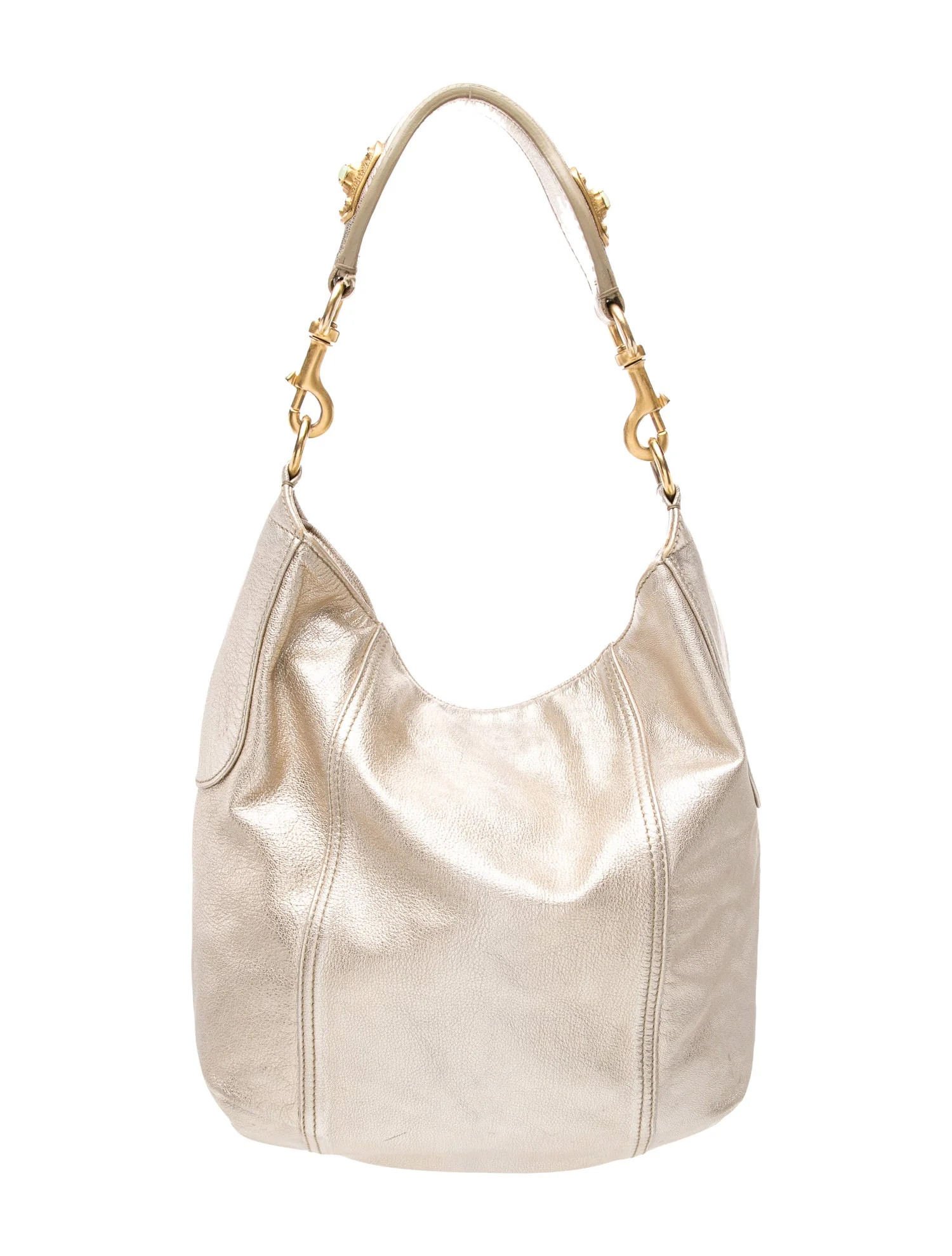 Valentino Leather Bucket Bag Vintage - Gold Shoulder Bags, Handbags - VAL560443 | The RealReal | The RealReal