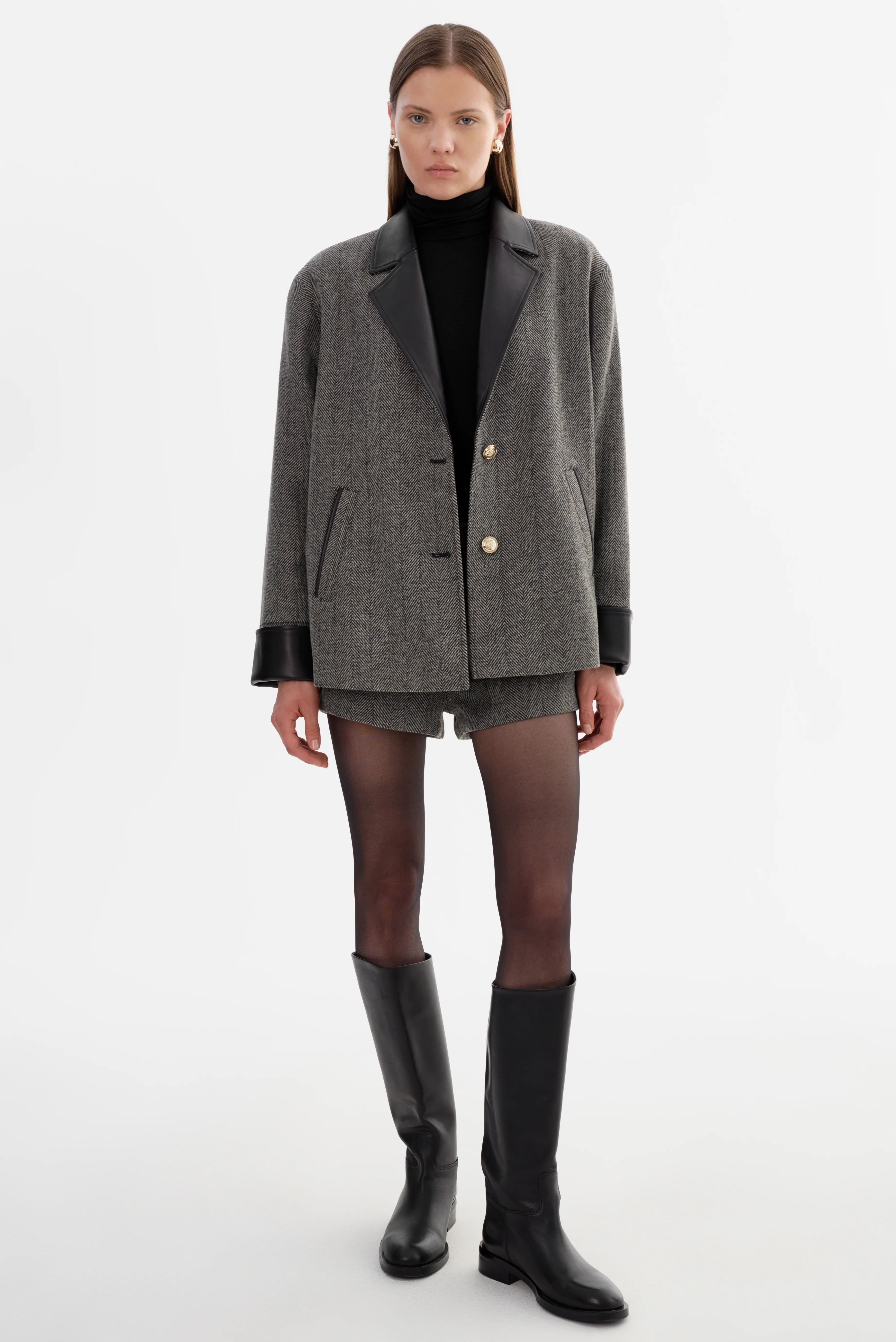 EVIE | Herringbone Blazer | LAMARQUE