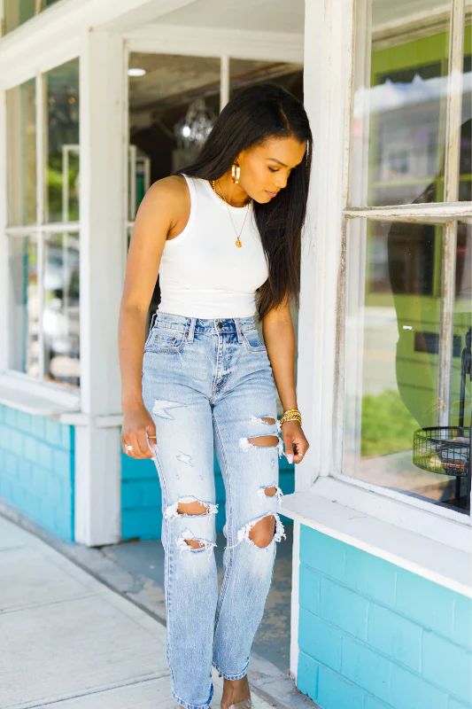Crawford High Rise Dad Jeans | Alexa Reece Boutique