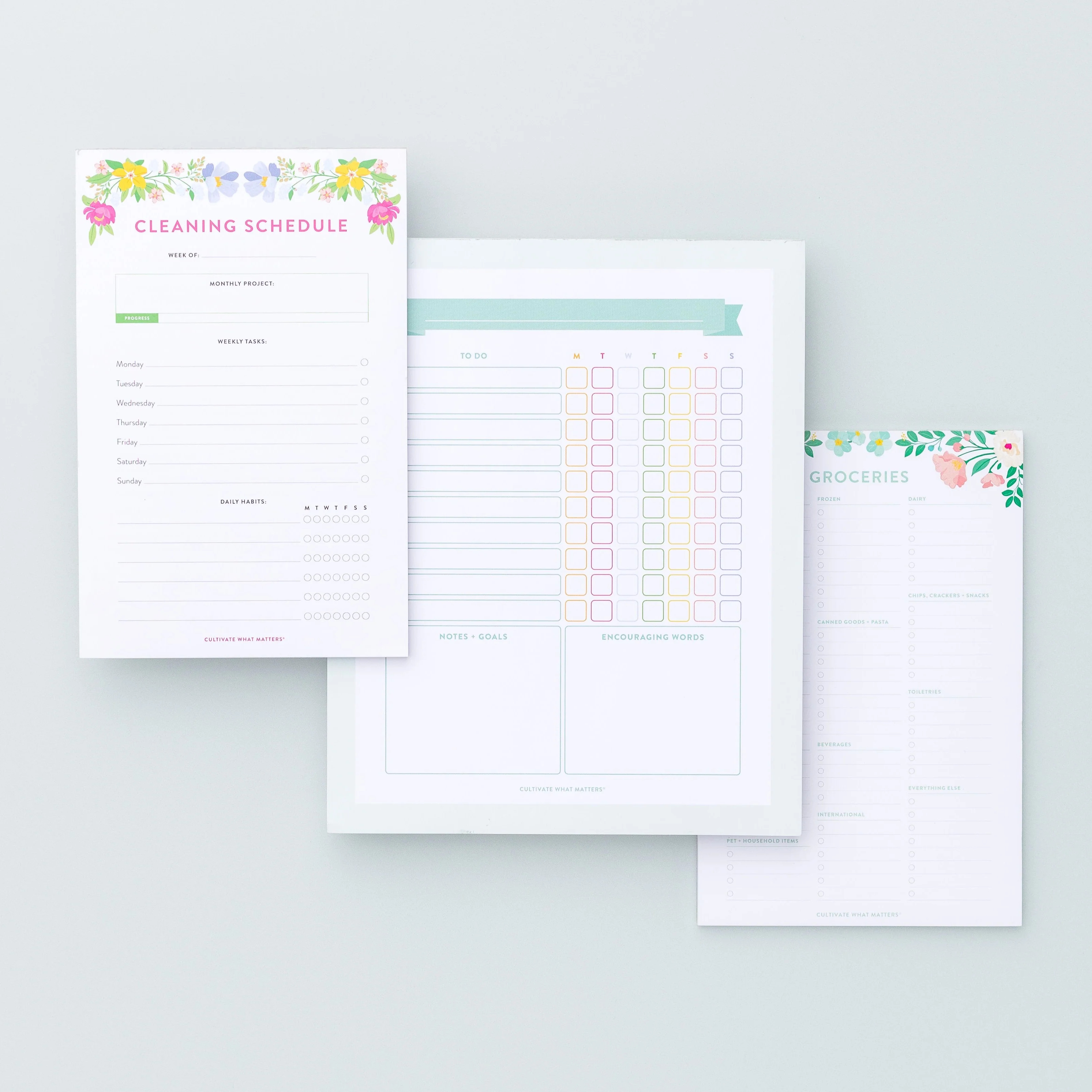 Home Notepad Bundle | Cultivate What Matters