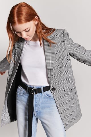 Glen Plaid Blazer | Forever 21 (US)