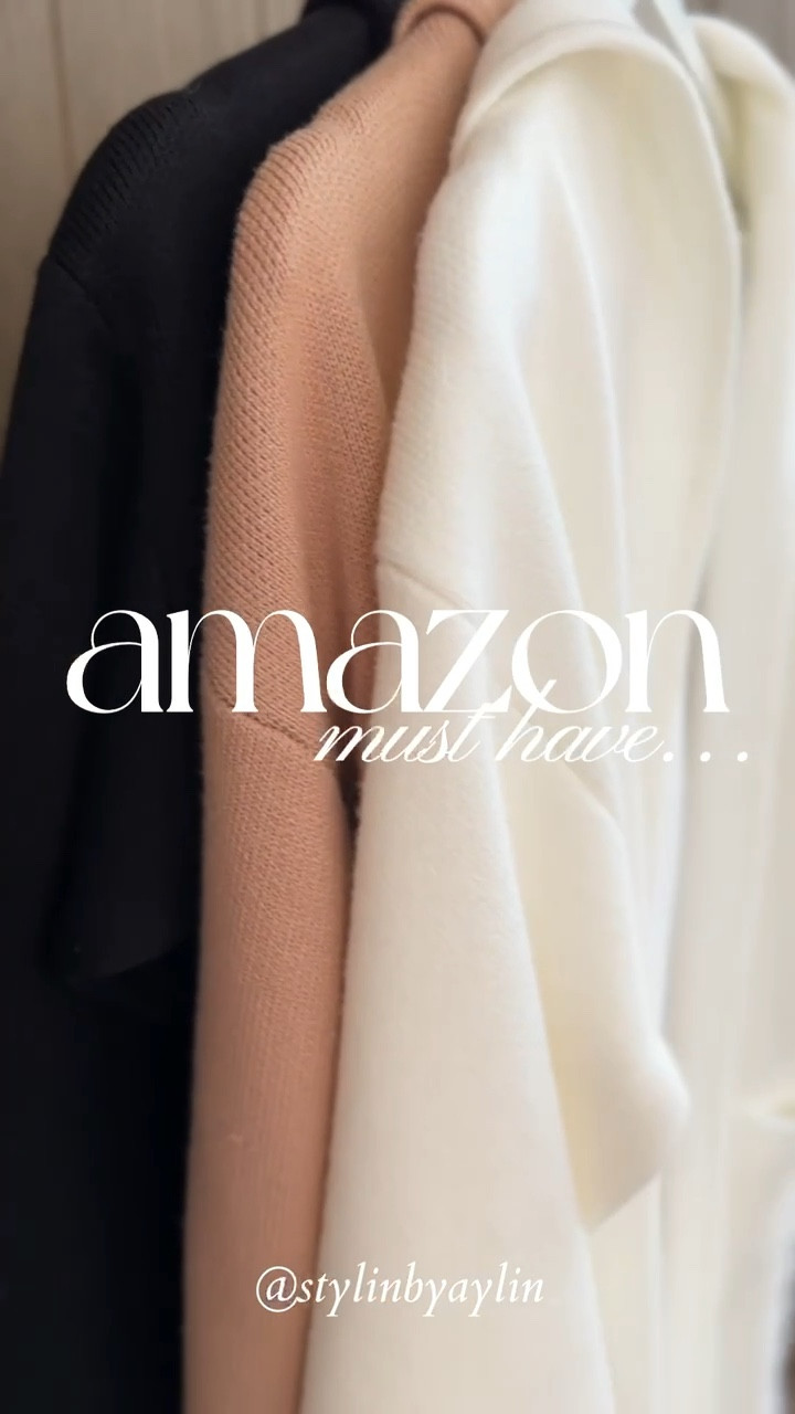 This sweater coat from Amazon is a must have this season! I’m just shy of 5’7 wearing the size SMALL. #StylinbyAylin 

#LTKSeasonal #LTKstyletip #LTKfindsunder100