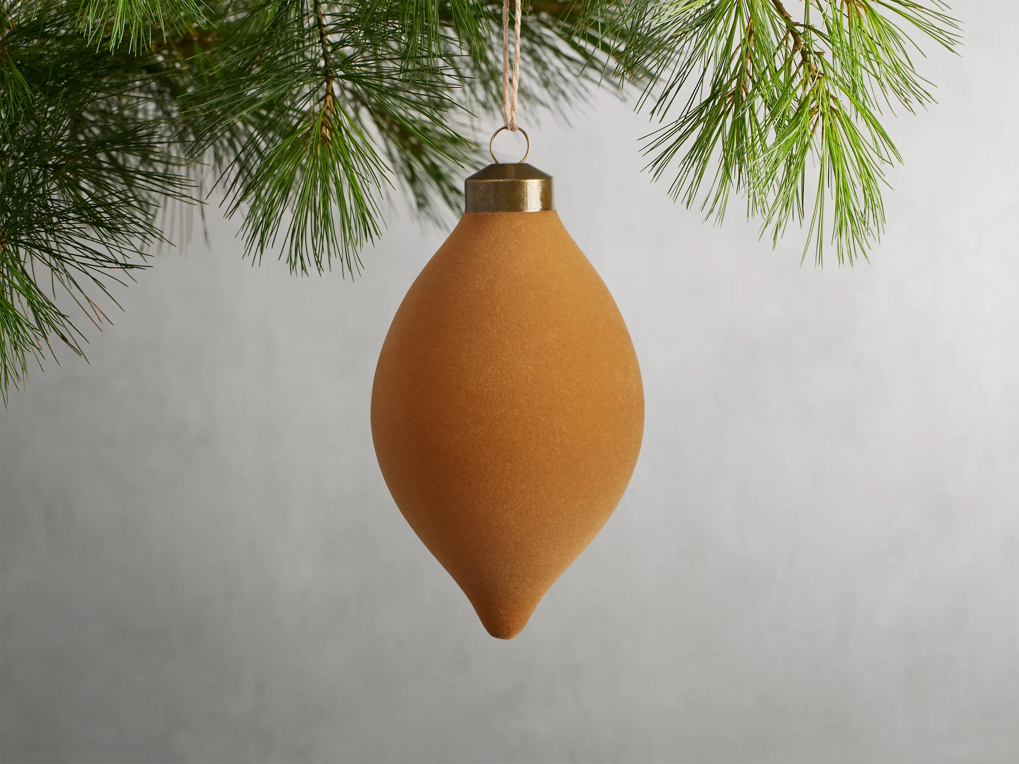 Flocked Ornaments (Set of 6) | Arhaus