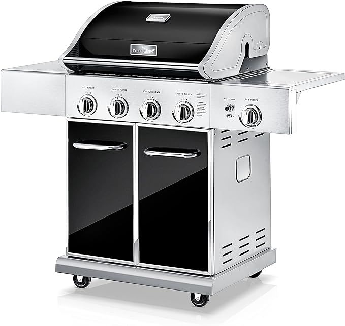 Heavy-Duty 5-Burner Propane Gas Grill - Stainless Steel Grill, 4 Main Burner with 1 side burner, ... | Amazon (US)