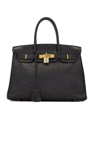hermes Hermes Birkin 30 Taurillon Handbag in Black - Black. Size all. | FWRD 
