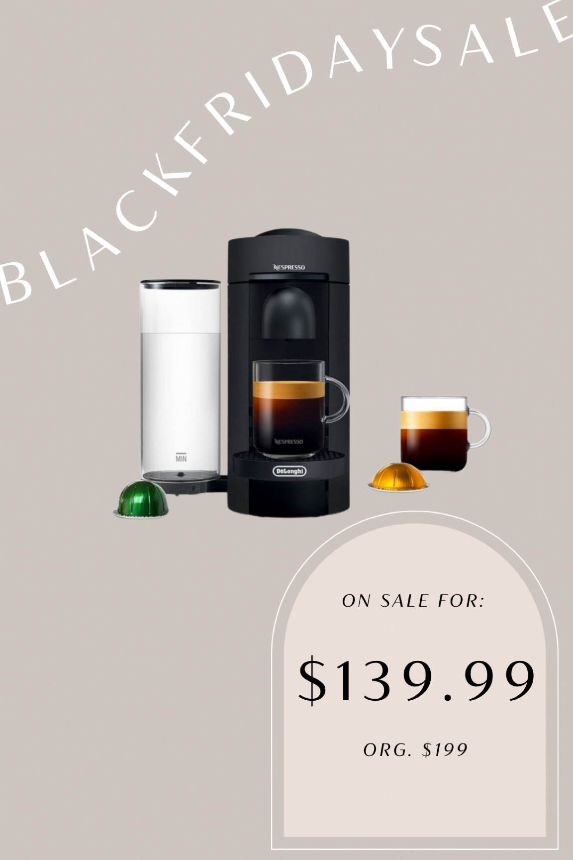 Black Friday deals- such a great deal on this Nespresso machine for the coffee lover in your life! 

#LTKCyberWeek #LTKGiftGuide #LTKHoliday