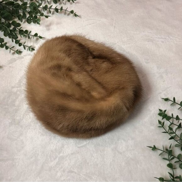 Vintage Union Made KN 075395 Tan Brown Fur Hat Cap Women’s Accessory | Poshmark