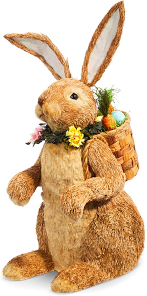 The Bridge Collection 24" Large Brown Easter Bunny Figurine - Pastel Easter Decorations - Large B... | Amazon (US)