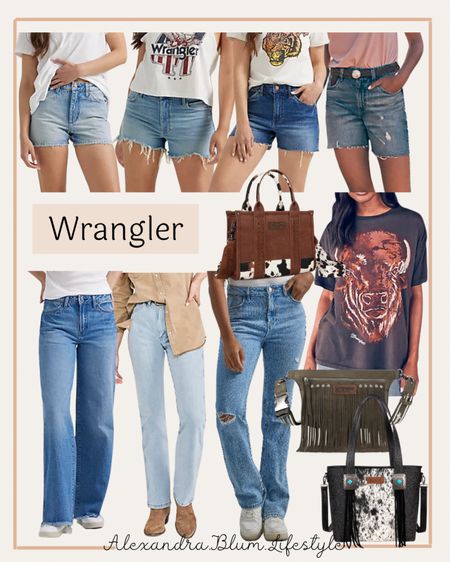 Wrangler denim jeans! Jean shorts! Oversized graphic tee! And western style purses!! 

#LTKSpringSale #LTKitbag #LTKfindsunder100