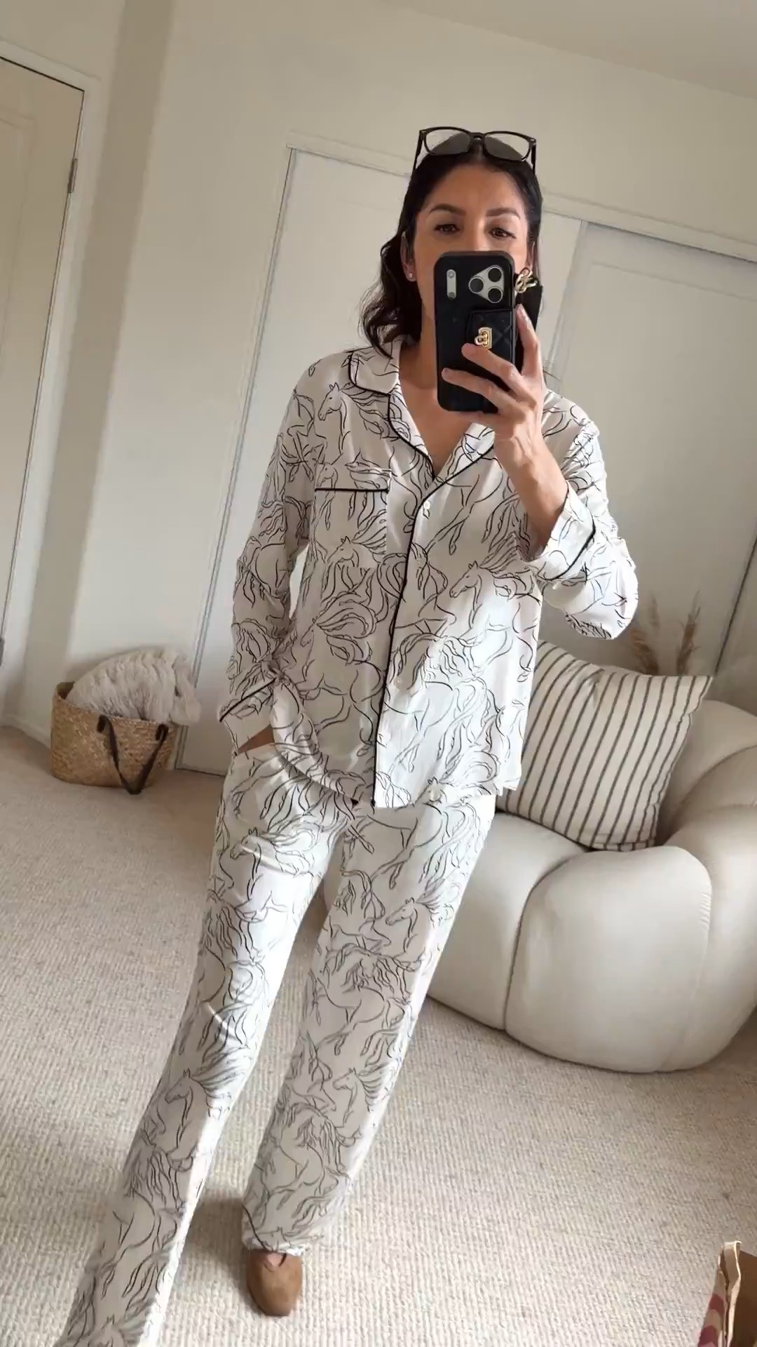 The coziest Target pajamas! 🤍🖤 This horse-print pajama set is SO comfortable and perfect for lounging, slow mornings, or cozy nights at home. Wearing a size S. Love the classic black and white horse print—it looks way more elevated than your typical PJs.

Target pajamas | women’s pajamas | pajama set | cozy pajamas | comfy pajamas | Target finds | Target fashion | loungewear | sleepwear | horse print pajamas | affordable finds | cozy essentials

#TargetFinds #TargetStyle #TargetFashion #TargetPajamas #PajamaSet #CozyPajamas #ComfyPajamas #Loungewear #Sleepwear #LTKFinds #LTKStyle #AffordableFashion

#LTKgrwm #LTKootd #LTKOver40