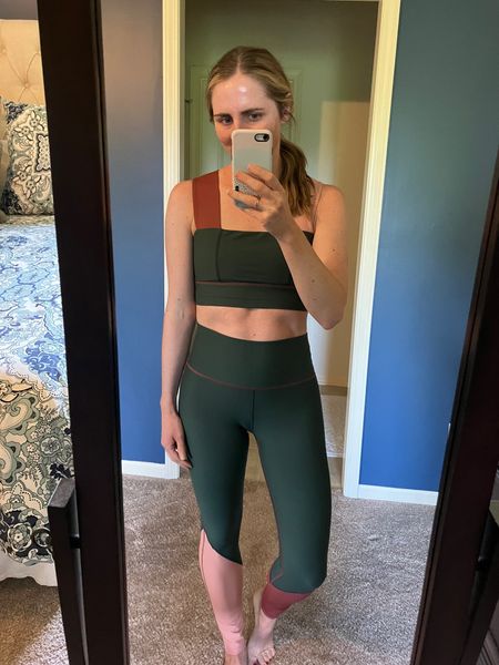 I know that it is now suuuper hot out, but this super cute workout set was on clearance and I had to scoop it up! Roughly only $60 for this matching work out set. I sized up one size is this matching set in both top and bottom. Leggings are still fully in stock but sports bra is starting to get picked over. Linking another set from same brand that is on sale if interested! 

When I ordered this set I actually also ordered the sports bra from the other set too. Should I go back and get the leggings? What a steal of a deal! Each piece is right around $30. Grab it while you can! 

#LTKFindsUnder50 #LTKFitness #LTKSaleAlert