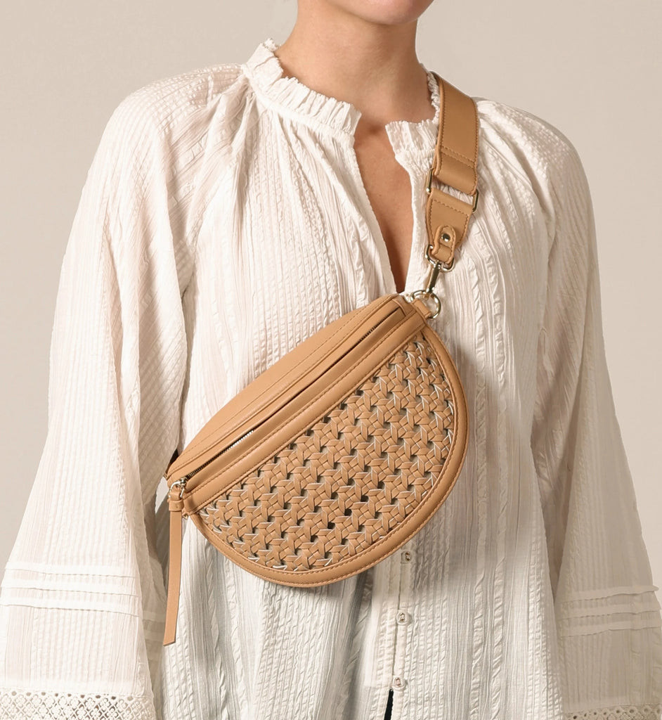 Doris Weave Crossbody | Tan | Cleobella