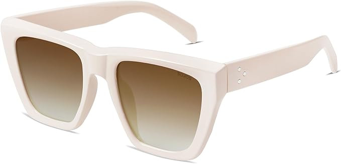 SOJOS Fashion Oversized Square Cat Eye Polarized Sunglasses for Women Trendy Cateye Style Womens ... | Amazon (US)