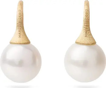 18K Yellow Gold Freshwater Pearl Drop Earrings | Nordstrom