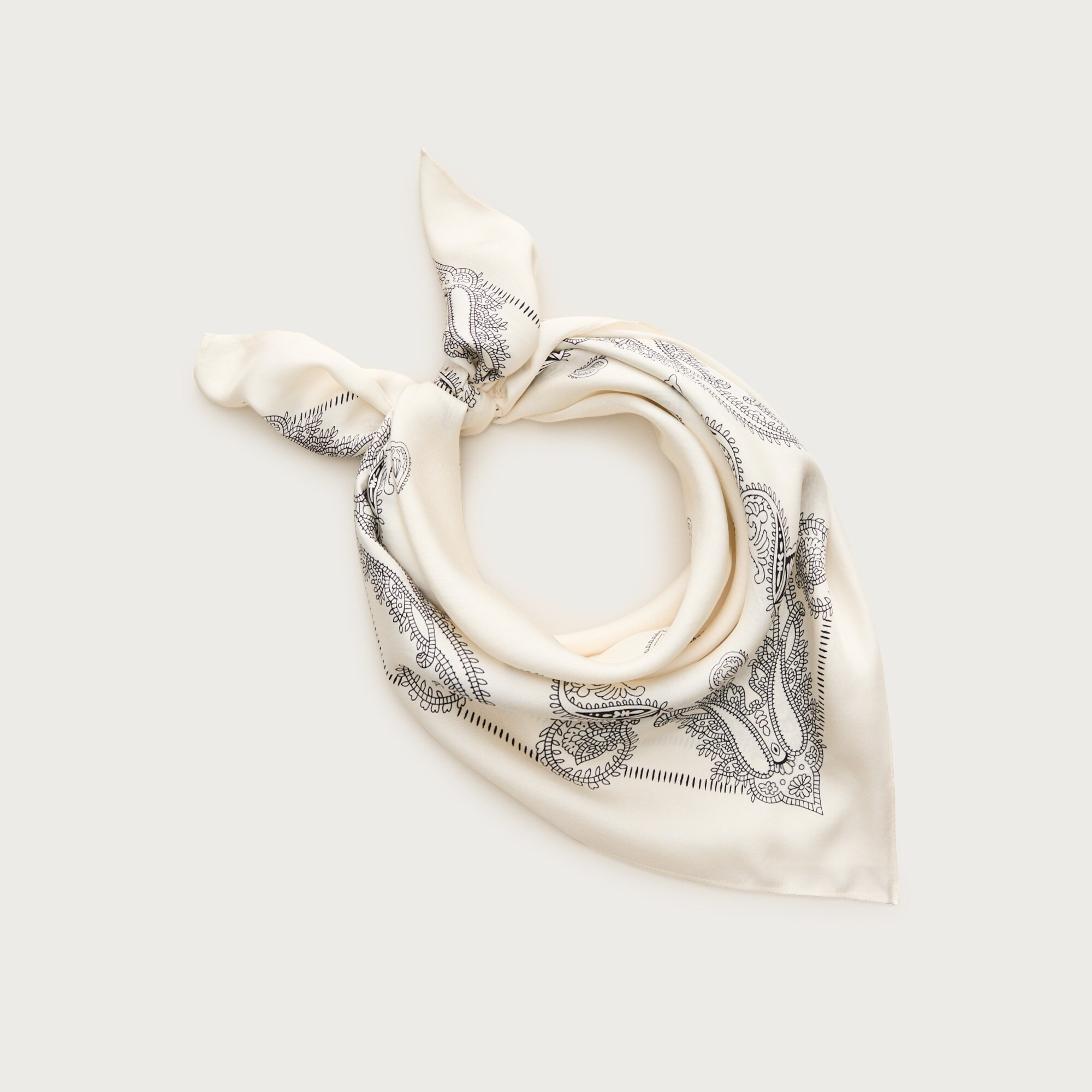 Printed silk scarf | J. Crew US